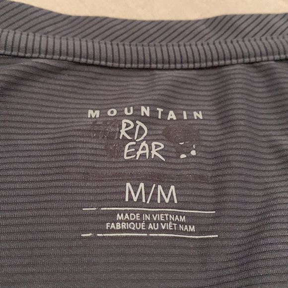 Mountain hardwear gray blue thin layer sweat wicking hiking top - medium - Picture 4 of 7
